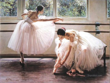 Dancing Ballet Painting - Ballerinas Guan Zeju16